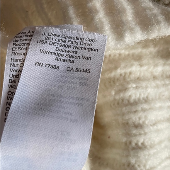 Madewell Size S Cozy Cream Mock Turtleneck Wool-blend Sweater - Picture 7 of 10